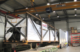 germanWell® - Corrugated Sidewall Conveyor Belt preparation for transport