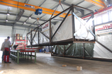germanWell® - Corrugated Sidewall Conveyor Belt preparation for transport