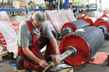 germanBelt® Production of Conveyor belt pulley with pulley lagging